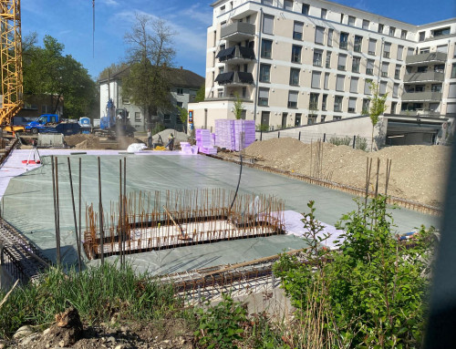 Bodenplatte des Gottesdienstraums wird betoniert